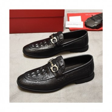 Salvatore Ferragamo 2020 Men's Leather Oxford Shoes - 페라가모 2020 남성용 레더 옥스퍼드 슈즈,Size(240