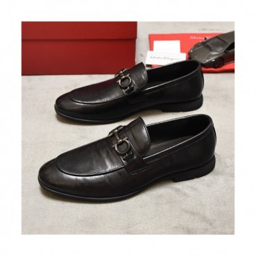 Salvatore Ferragamo 2020 Men's Leather Oxford Shoes - 페라가모 2020 남성용 레더 옥스퍼드 슈즈,Size(240