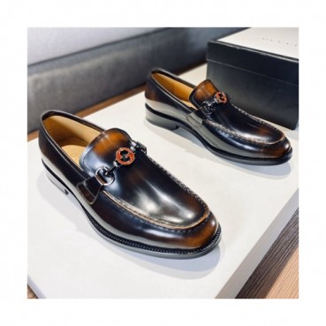 Gucci 2020 Men's Leather Oxford Shoes - 구찌 2020 남성용 레더 옥스퍼드 슈즈,Size(240