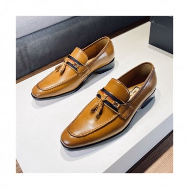 Gucci 2020 Men's Leather Oxford Shoes - 구찌 2020 남성용 레더 옥스퍼드 슈즈,Size(240