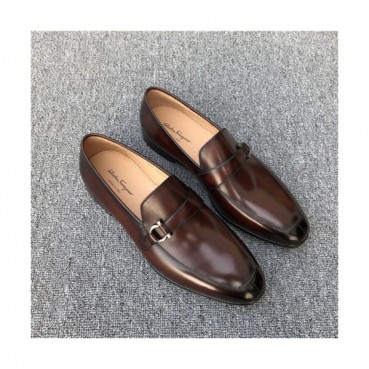 Salvatore Ferragamo 2020 Men's Leather Oxford Shoes - 페라가모 2020 남성용 레더 옥스퍼드 슈즈,Size(240