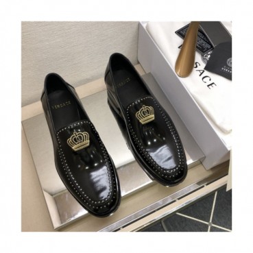 Versace 2020 Men's Leather Oxford Shoes - 베르사체 2020 남성용 레더 옥스퍼드 슈즈,Size(240