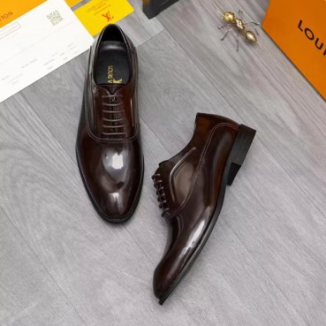 Louis Vuitton 2024 Mens Leather Oxford Shoes,LOUS1083 - 루이비통 2024 남성용 레더 옥스퍼드 슈즈,Size(240