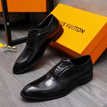 Louis Vuitton 2024 Mens Leather Oxford Shoes,LOUS1082 - 루이비통 2024 남성용 레더 옥스퍼드 슈즈,Size(240