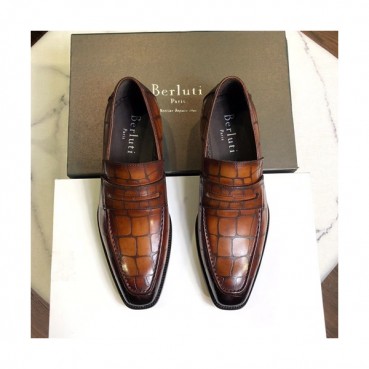 Berluti 2019 Mens Leather Oxford Shoes -  벨루티 2019 남성용 레더 옥스퍼드 슈즈 BERTS0025.Size(240 