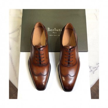 Berluti 2019 Mens Leather Oxford Shoes -  벨루티 2019 남성용 레더 옥스퍼드 슈즈 BERTS0020.Size(240 