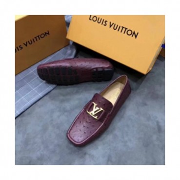 루이비통] 유팁 모카신 레더 브라운 남성용 신발 lv0026x - Louis Vuitton U