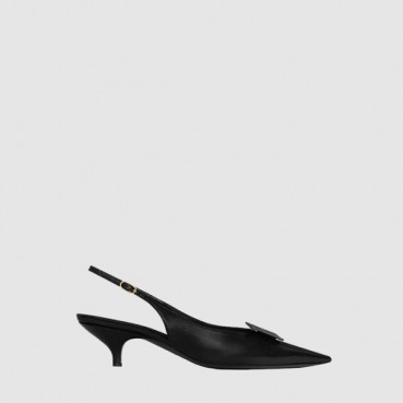 셀린느 여성 시그니처 라벨 슬링백 - Celine Womens Signature Label Slingback 