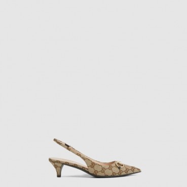 구찌 여성 홀스빗 슬링백 펌프스 - Gucci Womens Horsebit Slingback Pumps 
