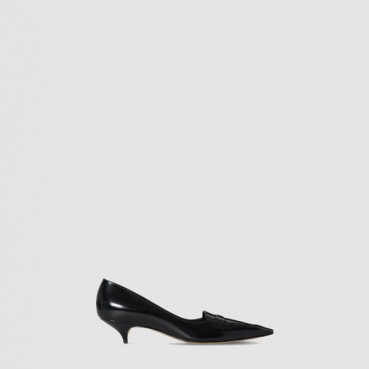 더 로우 여성 가죽 키튼 힐 - The Row Leather Kitten Heel 