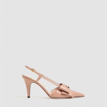 발렌티노 여성 보와우 무아레 패브릭 슬링백 펌프스 - Valentino Womens Bowaou Moire Fabric Slingback Pumps 