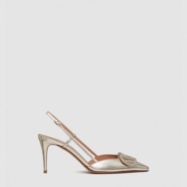 발렌티노 여성 브이로고 시그니처 슬링백 펌프스 - Valentino Womens Calfskin V