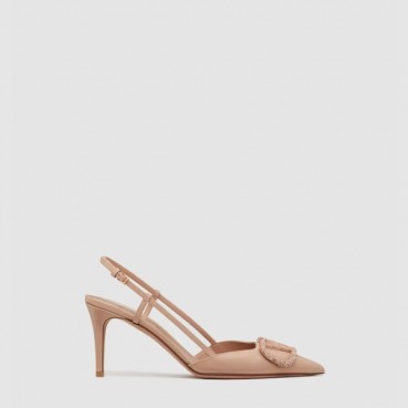 발렌티노 여성 브이로고 시그니처 슬링백 펌프스 - Valentino Womens Calfskin V