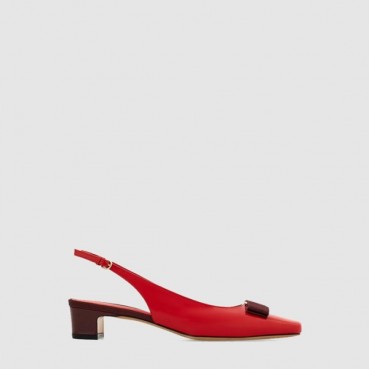 페라가모 여성 아이코닉 보우 슬링백 - Salvatore Ferragamo Womens Iconic Bow Slingback 
