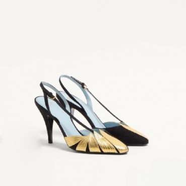 발렌티노 여성 폴리폴리아주 스웨이드 슬링백 펌프스 - Valentino Womens Polypoly Aju Suede Slingback Pumps 