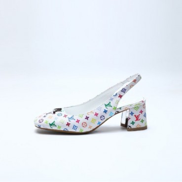 루이비통 여성 스윙 슬링백 펌프스 - Louis vuitton Womens Swing Slingback pumps 
