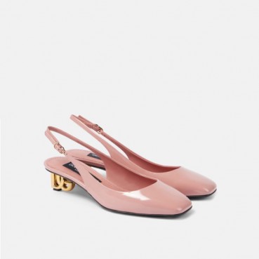 돌체앤가바나 여성 에나멜 슬링백 - Dolce&Gabbana Womens Enamel Slingback 