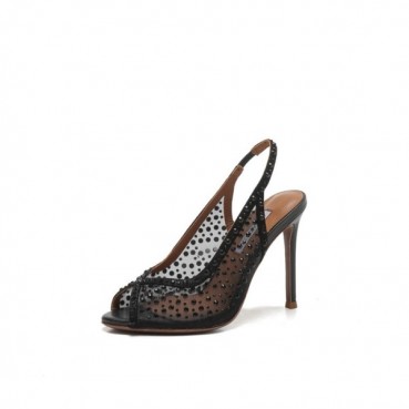 아쿠아주라 여성 크리스탈 슬링백 - Aquazzura Womens Crystal Slingback 
