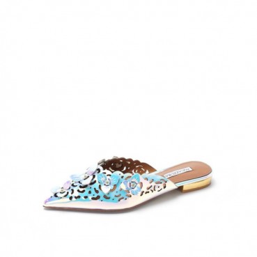 아쿠아주라 여성 플라워 뮬 - Aquazzura Womens Flower Mules 