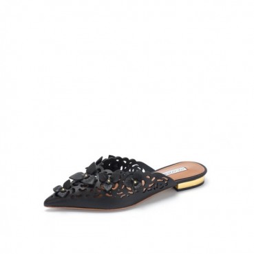 아쿠아주라 여성 플라워 뮬 - Aquazzura Womens Flower Mules 