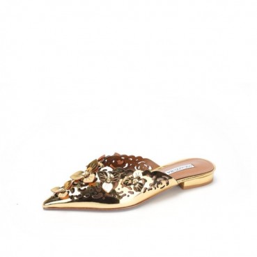 아쿠아주라 여성 플라워 뮬 - Aquazzura Womens Flower Mules 