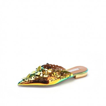 아쿠아주라 여성 플라워 뮬 - Aquazzura Womens Flower Mules 