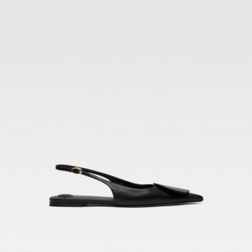 자크뮈스 여성 두엘로 플랫 슬링백 - Jacquemus Womens Duelo Flat Slingbacks 