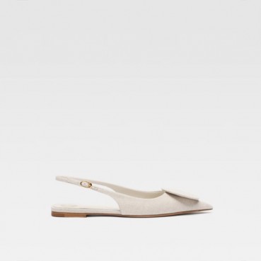 자크뮈스 여성 두엘로 플랫 슬링백 - Jacquemus Womens Duelo Flat Slingbacks 