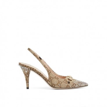 구찌 여성 홀스빗 슬링백 - Gucci Women Horsebit Slingback 