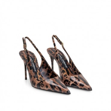 돌체앤가바나 여성 레오파드 슬링백 - Dolce&Gabbana Womens Leopard Slingback 
