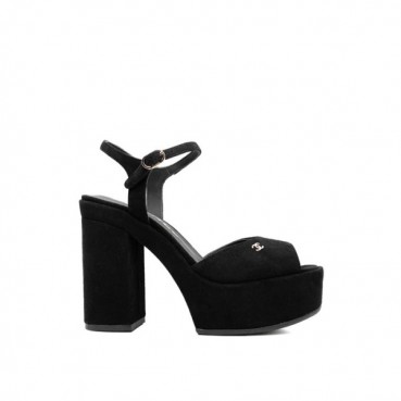 샤넬 여성 하이힐 슬링백 - Chanel Womens Black Slingback 