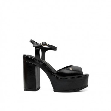 샤넬 여성 하이힐 슬링백 - Chanel Womens Black Slingback 