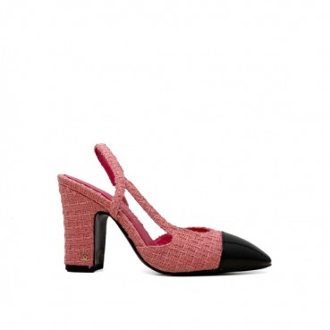 샤넬 여성 하이힐 슬링백 - Chanel Womens Pink Slingback 