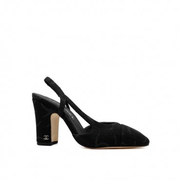 샤넬 여성 하이힐 슬링백 - Chanel Womens Black Slingback 