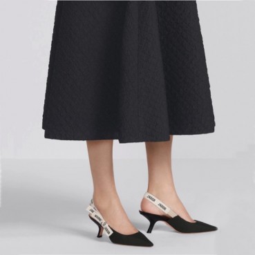 디올 여성 JADIOR 슬링백 펌프스 - Dior Womens Black Pumps 