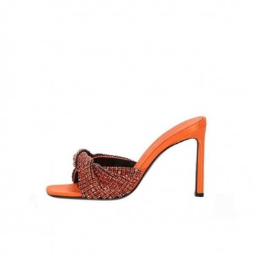 세르지오 로시 여성 오렌지 뮬 - Sergio Rossi Womens Orange Mule 