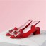 로저비비에 여성 레드 슬링백 - Roger Vivier Womens Red Sandals 