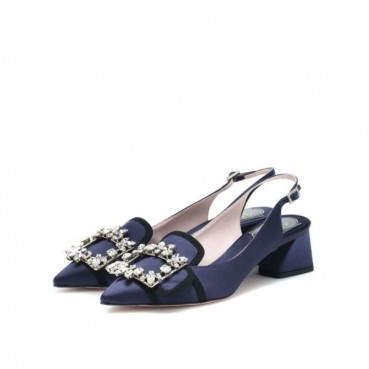 로저비비에 여성 네이비 슬링백 - Roger Vivier Womens Navy Sandals 