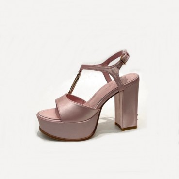 루이비통 여성 핑크 하이힐 - Louis vuitton Womens Pink High