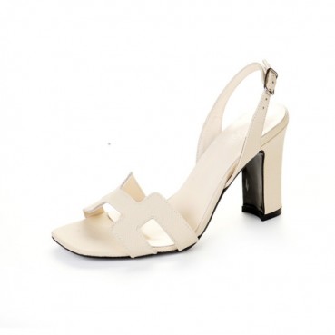 에르메스 여성 아이보리 하이힐 - Hermes Womens Ivory High