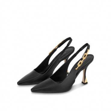 루이비통 여성 블랙 하이힐 - Louis vuitton Womens Black High