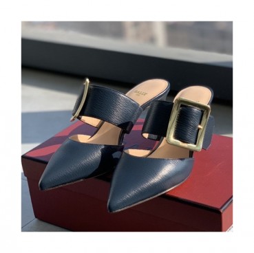 Bally 2021 Women's Leather High Heel Mule,BALS0177 - 발리 2021 여성용 레더 하이힐 뮬,Size(225