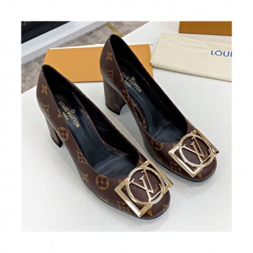 Louis Vuitton 2021 Women's Leather High Heel,LOUS1977 - 루이비통 2021 여성용 레더 하이힐,Size(225