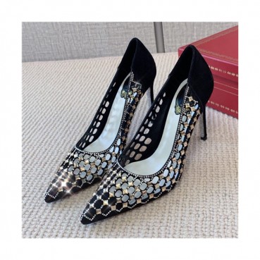Rene Caovilla 2021 Women's Leather High Heel - 르네까오빌라 2021 여성용 레더 하이힐,Size(225