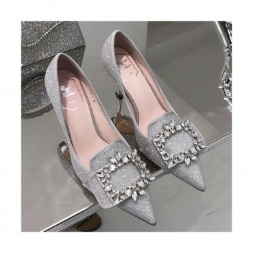 Roger Vivier 2021 Women's Leather High Heel - 로저비비에 2021 여성용 레더 하이힐,Size(225