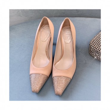 Rene Caovilla 2021 Women's Leather High Heel - 르네까오빌라 2021 여성용 레더 하이힐,Size(225