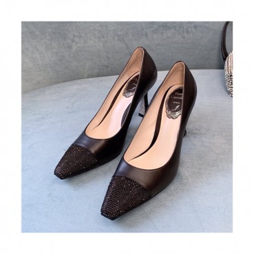 Rene Caovilla 2021 Women's Leather High Heel - 르네까오빌라 2021 여성용 레더 하이힐,Size(225