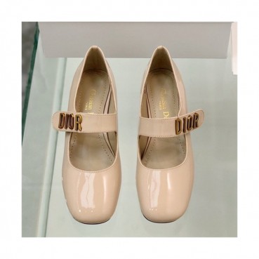 Dior 2021 Women's Leather Middle Heel - 디올 2021 여성용 미드힐,Size(225