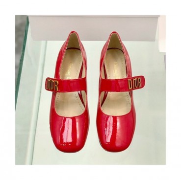 Dior 2021 Women's Leather Middle Heel - 디올 2021 여성용 미드힐,Size(225
