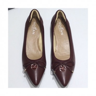 Hogan 2020 Women's Leather Middle Heel Shoes - 호간 2020 여성용 레더 미드힐 슈즈,Size(225